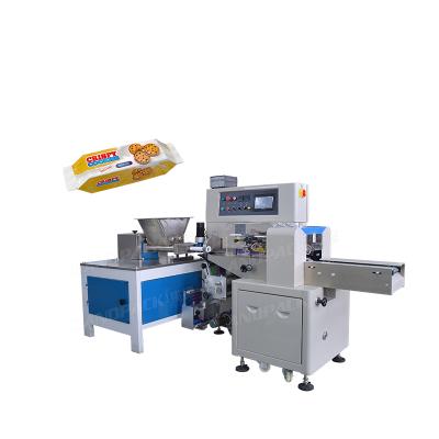 China Automatic food landpack vegetable and fruit wrap machine dough packaging machine for sale