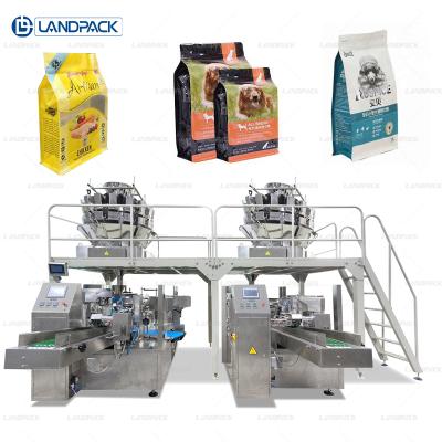 China Landpack Food Stand Up Pouch Pellet Packing Machine Pet Food Production Line for sale