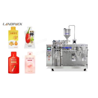 China Food Landpack LDSP-160L Automatic Pouch Chocolate Liquid Soap Filling Packing Machine Price for sale