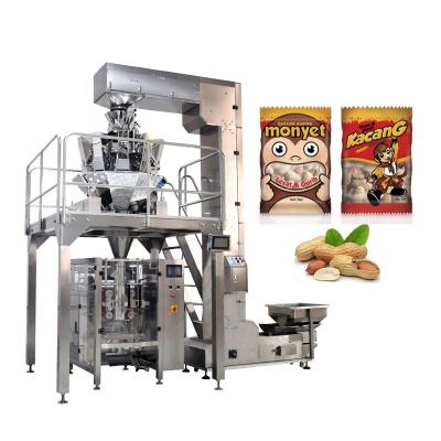 China Automatic Food Landpack LD-420A 10 Heads Weigher Screw Nut Snacks Peanut Packing Machine for sale