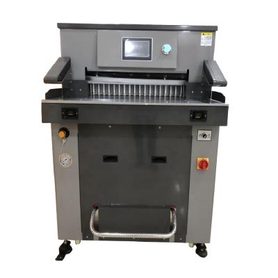 China Hydraulic paper guillotine 490TV7 paper slitter guillotine paper guillotine with factory price 490mm for sale