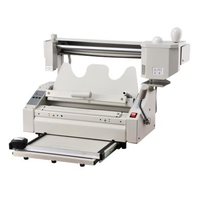 China JB-04 Cordless Table Top Soft A4 / A4 cover+creaser hard glue binding machine for sale