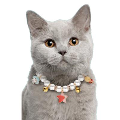 China 2021 Latest Fashion Freshwater Cat Dog Necklace Elegant Natural Pearl JEWELED Necklace for sale