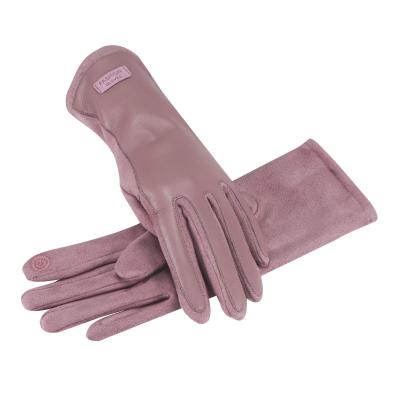 China Soft Leather Factory direct sale women 30% pu 70% polyester soft leather leather gloves for sale