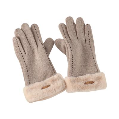 China Eco-Friendly Manufacturers provide popular fashion eco-friendly women cashmere gloves for sale