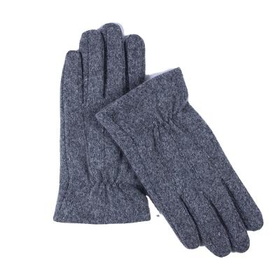 China Soft Leather Manufacturer direct wool men's gloves autumn and winter warm new fashion wool thickened and velvet touch screen gloves wholesale for sale