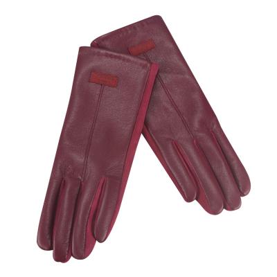 China Soft Leather Factory wholesale women 30% pu 70% polyester soft leather leather gloves for sale