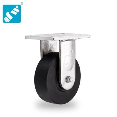 China 6 Inch Black Wheel MC Nylon Fixed Plate Heavy Load Caster Tapered Section 1000kg Load of diameter for sale