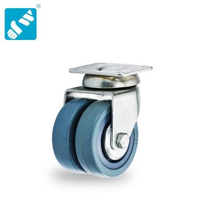 China Aviation Trolley Caster Wholesale 202 Series Heavy Duty Double Wheel Medium Duty Casters for sale