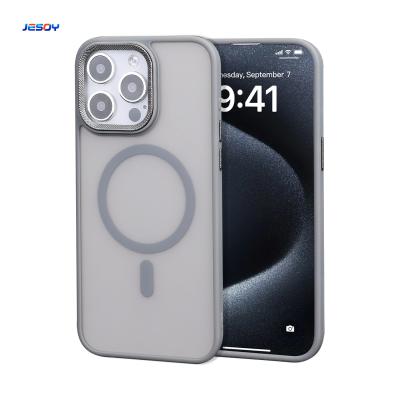 China Skin Friendly Soft TPU Magsafe Phone Case Shockproof Anti Fingerprint Mobile Cover for sale