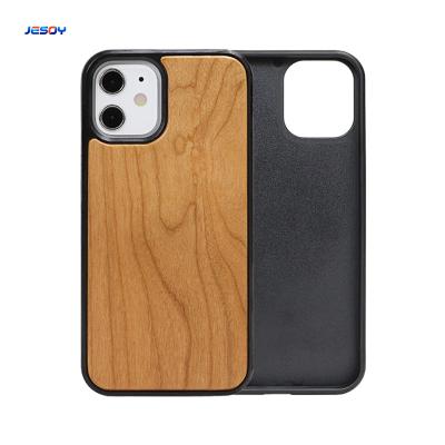 China Custom Naturbamboo Tpu Holz Telefonkasten für iPhone zu verkaufen