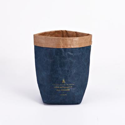 China Customizable Factory Materials Bag Storage Bag Recycled Brush Bucket Tyvek Cosmetic Paper Bag for sale