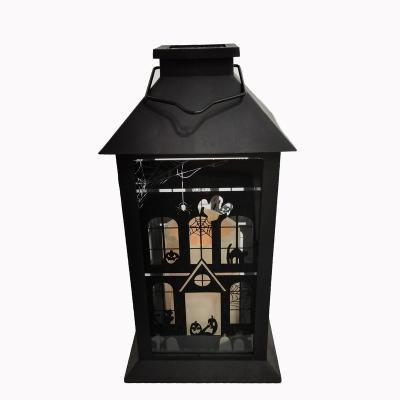 China Hotel Halloween Christmas Stick Design Candle Outdoor Garden Solar Led Lantern Vintage Decoration for sale