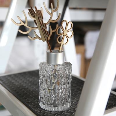 China Gift & Luxury Empty Craft Reed Big Room Diffuser Glass Bottle With Box, Customized Glass Scent Diffuser Bottle With Sticks~ for sale