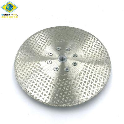 China Cutting Stone 230mm 9inch Plated Diamond Saw Blade For Cutting Marble for sale