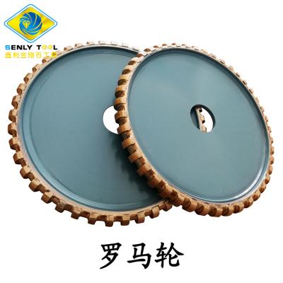 China Profile Edge Stone Vacuum Welded Diamond Profile Wheel For Agglomerated Profiling Granite Marble Stone for sale