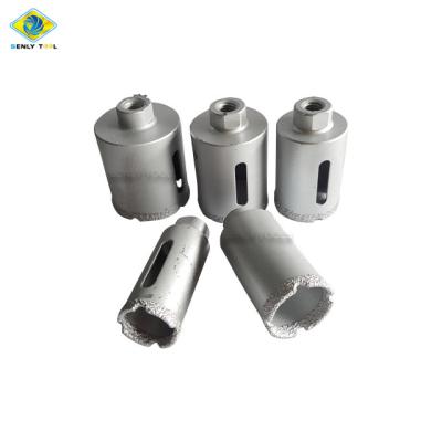 China Masonry 52mm Diameter Wet Dry Diamond Core Drill Bits For Drilling Stone Hole for sale