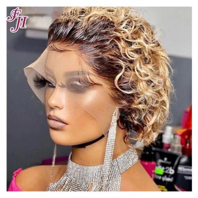 China Free Shipping 1B&30 13x1 Wig 1B&30 13x1 Transparent Lace Wig 1B&30 Soft Smooth Thick Curly 100% Human Hair Wig 100% Human Hair Curly Raw Raw Sellers for sale