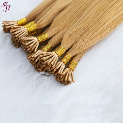 China FH Wholesale Prebonded Soft Thick Smooth Sheer Barely Shedding Keratin I Tip Virgin Hair Extensions #27 Vietnam Hair I Tip Remy Human Hair Extensions for sale