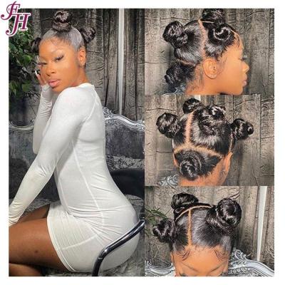 China FH Full Lace Wig Vendor Ponytail Style Virgin Hair Free 360 ​​Full Lace Wigs Soft Thick Smooth Soft 360 Full Lace Wig Barely Shedding Wig for sale