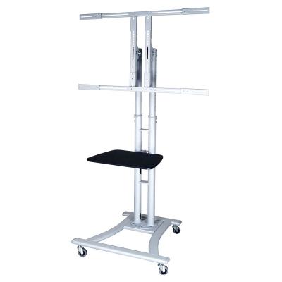 China Height Adjustable Tilting Bracket LCD Mobile TV Stand Cart Mobile LCD Floor Stand Weight Capacity Up To 50kg For 32