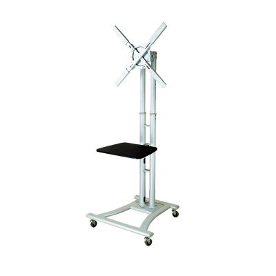 China Digital Signage Mobile LCD TV Stand Up Mobile LCD TV Display Rack Cart Loading 50kgs Standard VESA Max 800x600mm(W)500x(D)400mm for sale