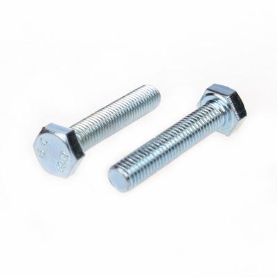 China Industry Factory Hot Sale Hex Bolt Threaded Hex Bolt Threaded Hex Bolt With Zinc for sale