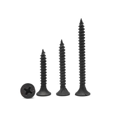 China Hot Sale Flat Factory Gypsum Board Screw Drywall Bugle Head Black Drywall Screws for sale