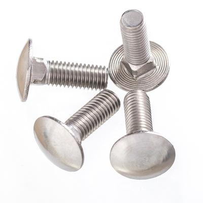 China 304 Stainless Steel M10 SS 304 DIN603 Round Head Carriage Bolts for sale