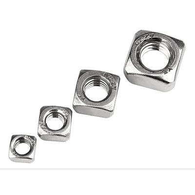 China Industry Stainless Steel Square Din 557 m4 m5 m6 m8 m10 m12 Rectangle Nut for sale