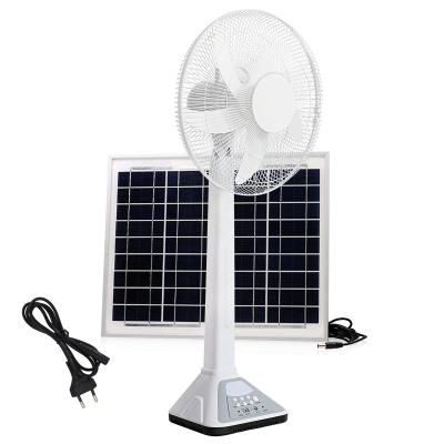 China Outdoor 12V DC 16 Inch AC Solar Array Fan for Home System, Portable Mini Solar Energy Rechargeable Solar Fan for sale