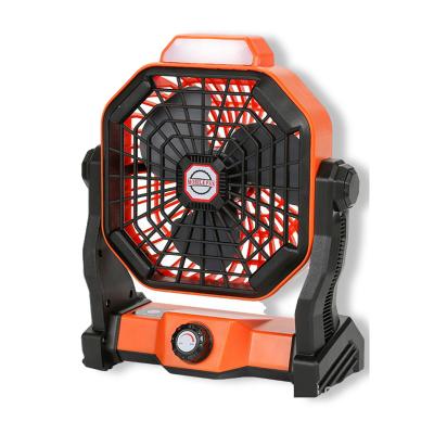 China Camping Rechargeable Cooling Fan Camping Fans Rechargeable DC Fan Camping Camping Cooling Fan With Light for sale