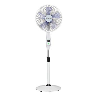 China Hotel 16 Inch Solar Panel Portable Power Fans 12v DC Fan Solar Stand Fan With 5 Ace Blades for sale