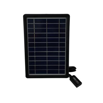 China 2021 Hot Selling Small Solar Panel New Arrival Mobile Phone Charging System Portable Battery Regulator 6V6w Mini Solar Panel Solar Charger for sale