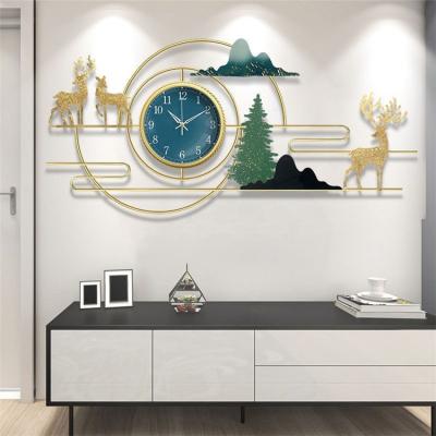 China Wholesale KOREAN vintage metal vintage watch quartz field analog living room home decoration modern silent wall clock for sale