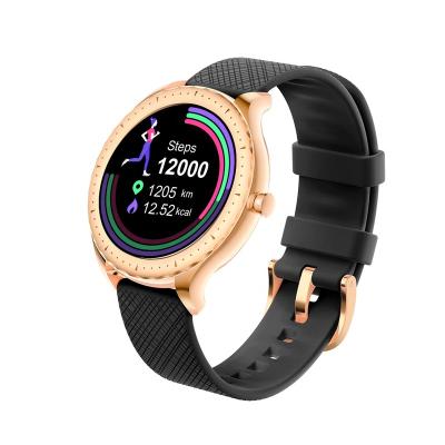 China Wholesale OEM Gold Touch Screen Ladies Sport Watches Heart Rate Relojes Inteligentes Fitness BT 5.0 Smart Watch For Girls Women for sale