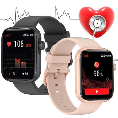 China New Fashion IP67 Waterproof Calling Body Temperature Touch Screen 2022 Heart Rate Blood Pressure Smart Watch for sale