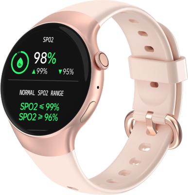 China 2021 Luxury Waterproof Smart Wristwatch Rose Gold Ladies Gift Best Reloj Upper Circle Touch Screen Smart Watch for sale