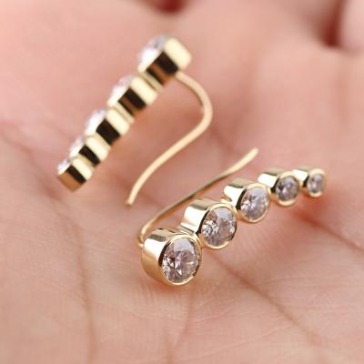 China Factory wholesale fashionable price luxury earrings fashion moissanite small size earrings for lady for sale