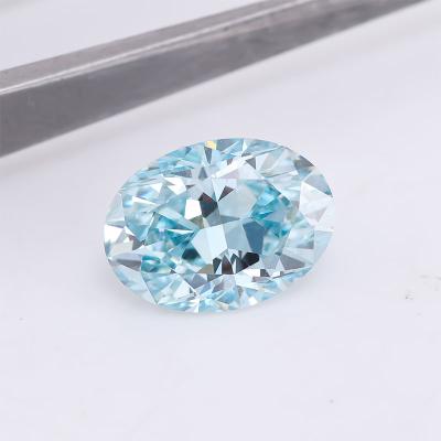 China Lab Diamond VS1 Oval Brilliant Cut Blue Clarity 2.66ct For Diamond Ring Making 2.66carat for sale