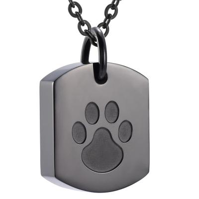 China Memorial Jewelry Pet Cat Animals Dog Cremation Jewelry Memorial Urn Necklace For Ashes for sale