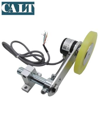 China GHW38-300 speed sensor include mounting arm, spring, 300mm perimeter fabric meter counter wheel encoder for sale