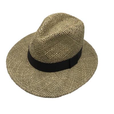 China 2021's New Fashionable Straw Hat High Quality Twisted Sea Grass Golf Hat for sale