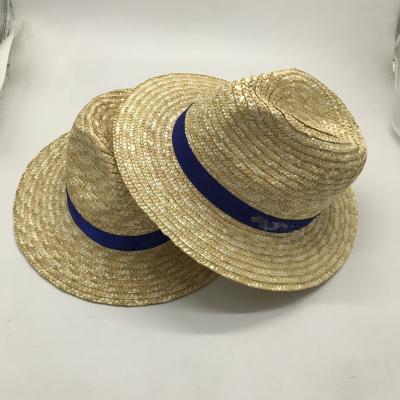 China Low Moq checked. Custom Wholesale Fashion Band Black Wide Brim Summer Beach Wheat Straw Hat For Women Classic Plain Bow Flower for sale