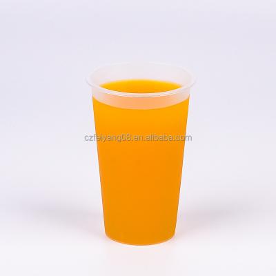 China Wholesale 7oz 12oz 20oz pp pet single wall disposable injection cup 32oz plastic cup with covers for sale