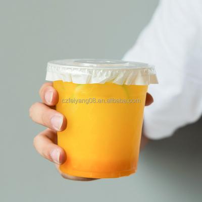 China 10 12 16 20 oz Wholesale Single Wall Disposable Plastic Pet Cups With Dome Lid Supplier Flat Manufacturer Custom Logo for sale