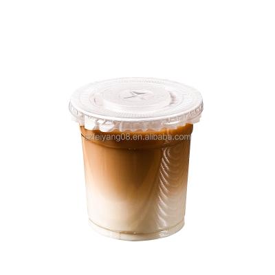 China Factory Price Single Wall Custom Printed 12,16,20,24oz Clear PP Pamper Transparent Disposable Plastic Cup With Lid Boba Bubble Milk Tea Cup for sale