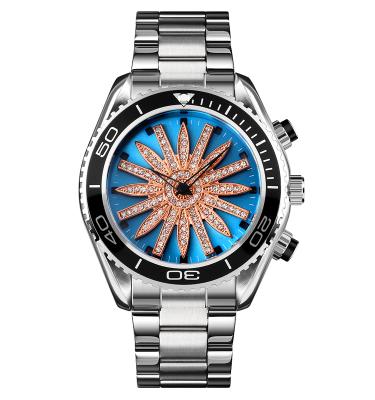 China Skmei Water Resistant 1677 Western Men And Woman Diamond Unisex Watch Colorful 304 Stainless Steel Strap Quartz Watch for sale