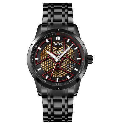 China Luxury Skmei 9223 Mens Watches IP-Black Automatic Mechanical Watch Water Resistant for sale