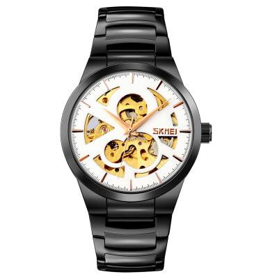 China Waterproof Skmei 9243 Men Watch Relojes Hombre Stainless Steel Automatic Mechanical Watch For Men for sale